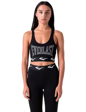 Top De Sport Jersey Strechetch Logo Black M - Everlast - FashionsVida