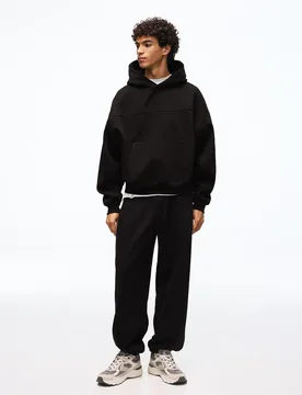 Pantalon Jogger Fit L Noir - Bershka - FashionsVida