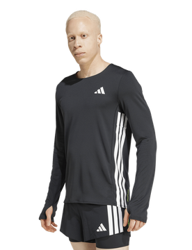 Adizero Long Sleeve Long-sleeve Top Uomo - Magliette Nero - Taglia XXL - Poly Mesh XXL