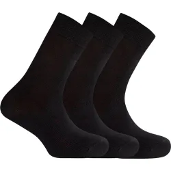 Pack de 3 calcetines de algodón ancho especial. Hecho en España