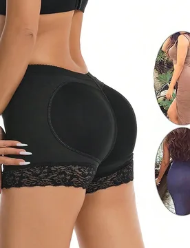 Pieza Pantalones deportivos con control de abdomen, calzoncillos acolchados transpirables que realzan el trasero, pantalones cortos de piernas ajustad - Shein - FashionsVida