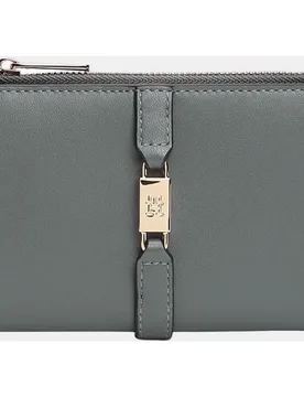 Billetera bifold de mujer en color gris TH Glam de - Tommy Hilfiger - FashionsVida