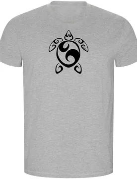 Maglietta A Maniche Corte Sea Turtle Tribal Eco - Kruskis - FashionsVida