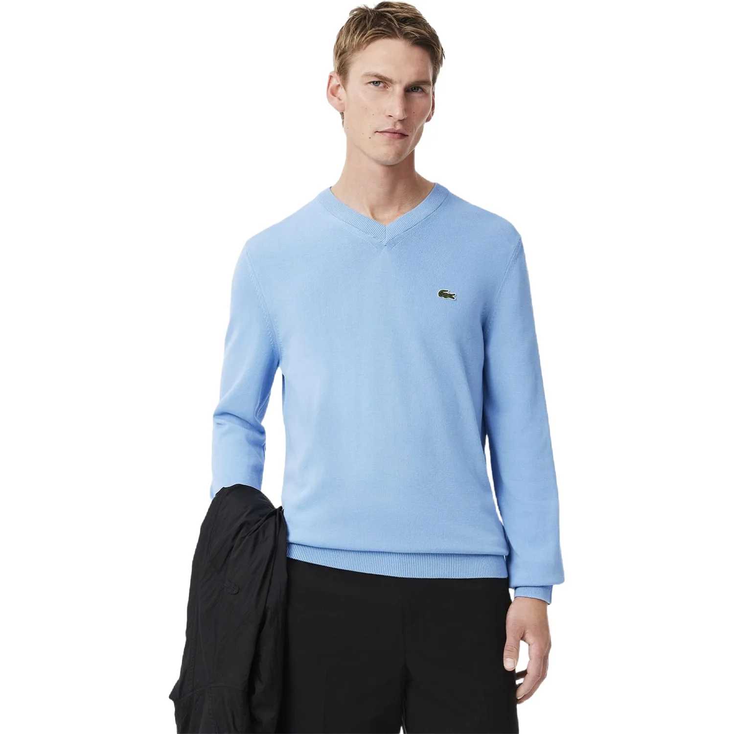 LACOSTE Pullover V-Neck, hellblau s - Lacoste - FashionsVida