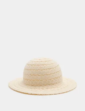 Kids' Sun Hat (1-13 Yrs) Cream Female - M&S - FashionsVida