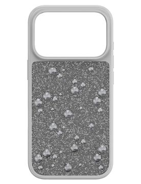 Custodia per smartphone High, Cristalli Flat Back, iPhone® 17 Pro, Tono argentato OS