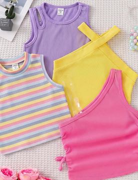 Piezas Tops y camisetas de tirantes para niñas jóvenes