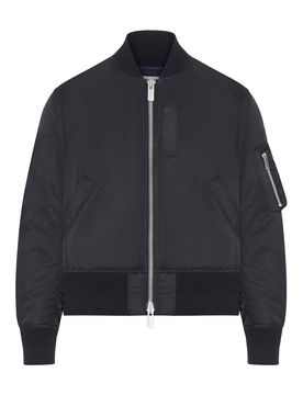 Giubbotto Bomber In Nylon Con Zip