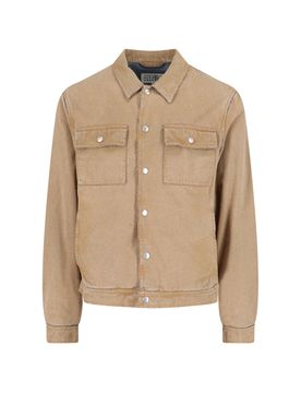 Cotton Jacket with Polyurethane Coating and Pocket Lining