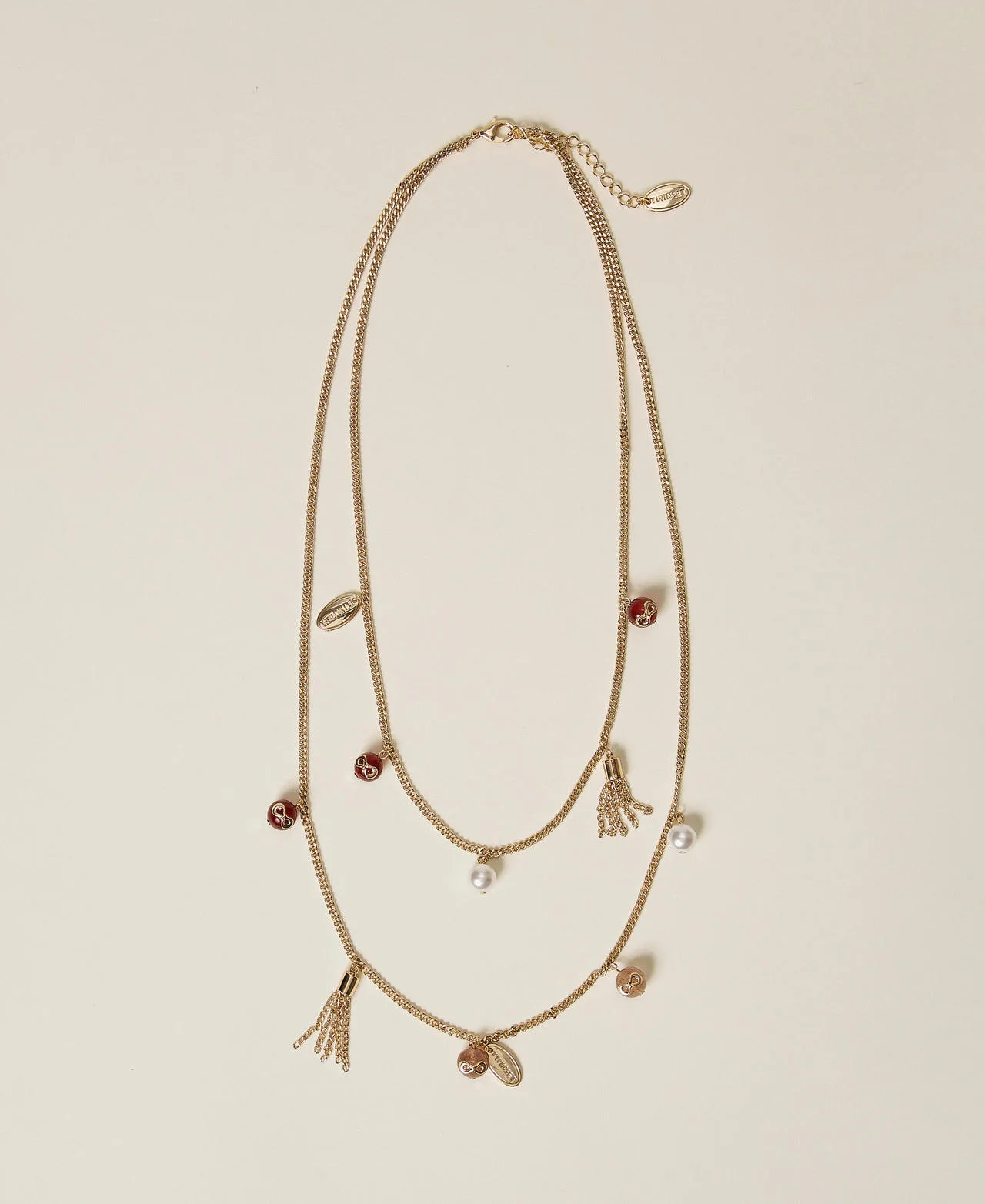 Collier avec charms et pierres multicolores - TWINSET - FashionsVida