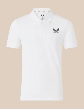 Men's Short Sleeve Polo - White Brilliant White 4XL male - Castore - FashionsVida