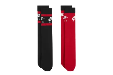 Everyday Essential Crew Socks - Socken - schwarz rot - Unisex - Size: M