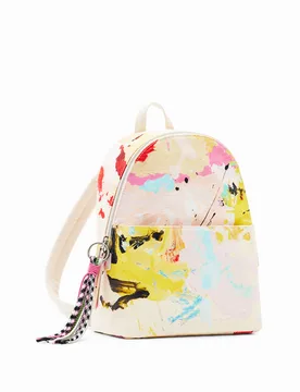 Petit sac à dos peinture WHITE U female - Desigual - FashionsVida