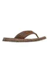 Infradito marroni con fascia in tessuto Quill Sea Side 43