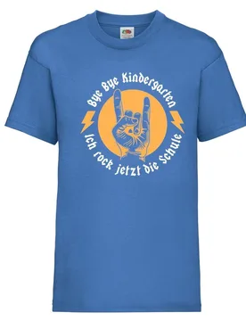 Kinder - Shirt Motiv \Ich rock jetzt die Schule" royalblau 140" - Reitsport Manski - FashionsVida