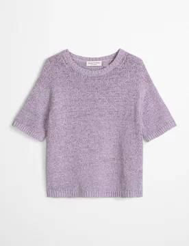 Jersey de manga corta suelto de hilo de cinta - MARC O'POLO - FashionsVida