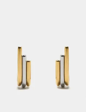 Pendientes de acero inoxidable largos de barras - Parfois - FashionsVida