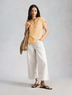 Pure Cotton Shirt Yellow female - White stuff - FashionsVida