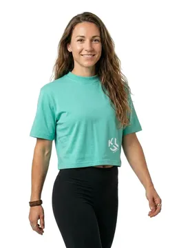 T-shirt à Manches Courtes A2w17076 Cropped Wasabi S
