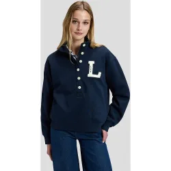 Sudadera de mujer con botones