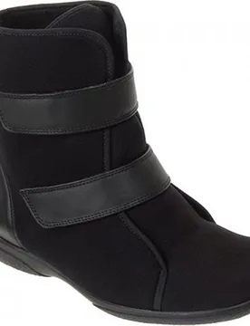 Patty Women's Extra Wide Boots for Swollen Feet - Black - Size: 7 XXW - Cosyfeet - FashionsVida