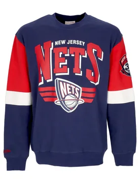 Felpa Girocollo Uomo Nba All Over Crew 3.0 Nejnet Original Team Colors - Mitchell & Ness - FashionsVida