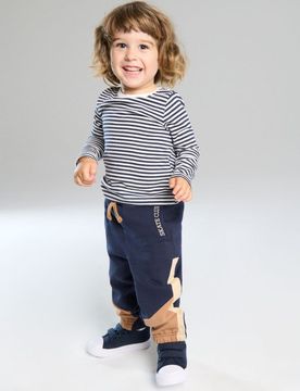 Pantaloni da tuta con cucitura - multicolor