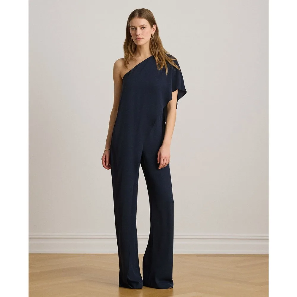 Mono largo de georgette asimétrico con capa - Lauren Ralph Lauren - FashionsVida