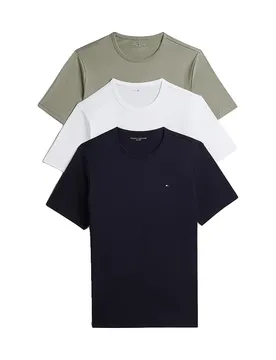 T-shirt à Manches Courtes Um0um03870 3 Unités Navy Blue / Utility Sage / White M