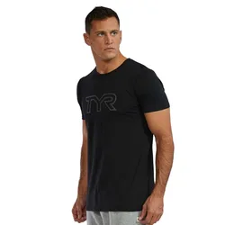 T-shirt à Manches Courtes Ultrasoft Lightweight Tri Blend Tech Big Logo Black 3XL