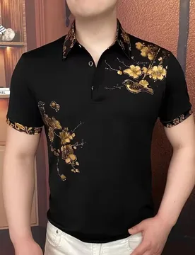 Summer New Style Men's Polo Shirt with Collar - Stylish Business Casual Short Sleeve Fashion Trendy and Form-Fitting - Aliexpress - FashionsVida