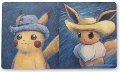 Pokemon Center - Van Gogh Museum Pikachu & Eevee Playmat (Boxed)