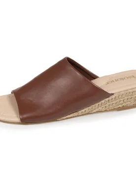 Mules talon corde bandeau Cognac cognac 40 - Isotoner - FashionsVida