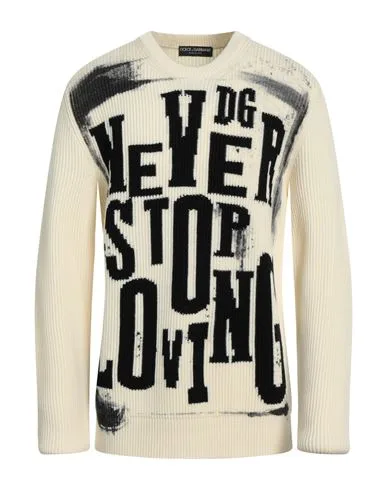 DOLCE&GABBANA Pullover Herren Off white 50 Herren - Dolce & Gabbana - FashionsVida