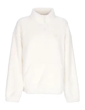 Felpa Collo Alto Donna W Pioneer Mock Half Zip Sweatshirt Digi White - Vans - FashionsVida