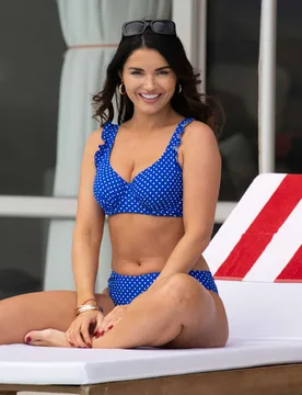 Sicily Polka Dot Wired Bikini Top Blue Mix female - Pour Moi - FashionsVida