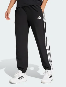 Pantaloni Train Essentials 3-Stripes Woven XL/S Black / White - Adidas - FashionsVida