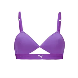 Womens Peek A Boo Triangle Bralette In Astor Purple - Size 8 Uk