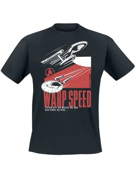 T-Shirt - Semper Exploro - L bis 3XL - für Männer - Größe L - schwarz - Lizenzierter Fanartikel - Männer - male - Star Trek - FashionsVida