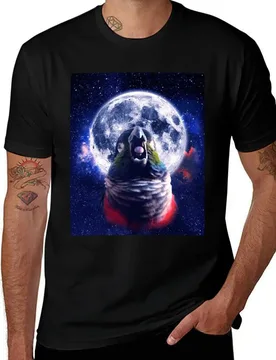 Conure howling at the moon T-Shirt Plus Size Basic Short Sleeve Top - Aliexpress - FashionsVida