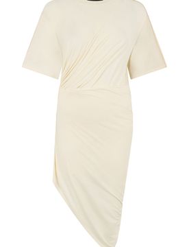 Asymmetric Stretch-knit Mini Dress