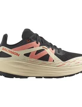 Ultra Flow Trail Running Shoes Black / Tender Peach / Fusion Coral UK 9.5 Women - Salomon - FashionsVida