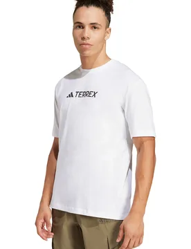 Terrex classic logo camiseta montaña manga corta hombre Blanco (XXL) - Adidas - FashionsVida