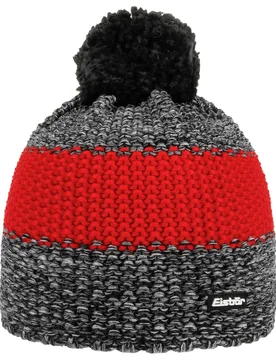 Styler Pompom Hat by - grey-red - Herren - Size: One Size - Eisbär - FashionsVida