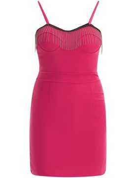 Faina Vestido de gala rosa / negro