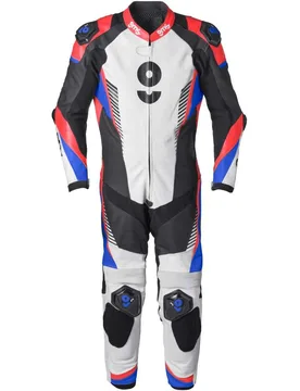 Tuta Moto Intera Tuta in pelle GRC-1 1PCS Nero Blu Rosso taglia 56 - gms - FashionsVida
