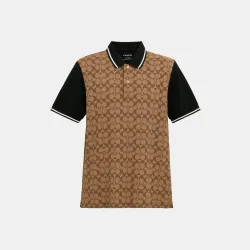 Mens Signature Polo - Brown - Size X-Large