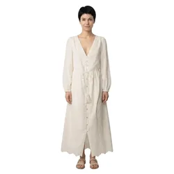 Vestito A Maniche Lunghe Deepty Mousse White S