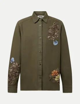 Relaxed-Fit Overshirt DIEGGO_1 Grün M - Drykorn - FashionsVida