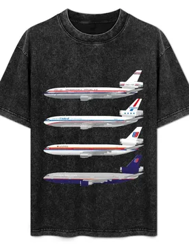 Wings In Uniform - DC-10 - United Airlines - Through The Ages T-Shirt Summer Print Short Sleeve Tee - Aliexpress - FashionsVida